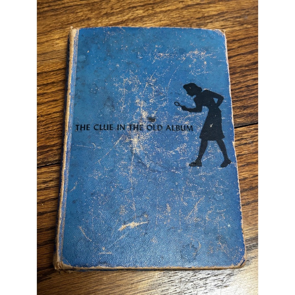 Nancy Drew The Clue in the Old Album 1947 Grosset & Dunlap Vintage‎ Blue Hard